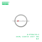 8-97306190-0 Counter Shaft Bearing Shim 8973061900  For ISUZU XM