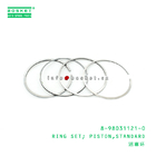 8-98031121-0 Standard Piston Ring Set 8980311210 Suitable for ISUZU NPR 4HE1