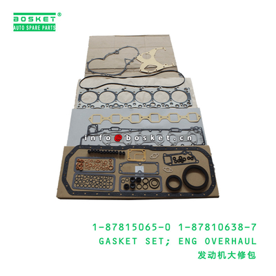 1-87815065-0 1-87810638-7 Engine Overhaul Gasket Set 1878150650 1878106387 For ISUZU XE 6BD1