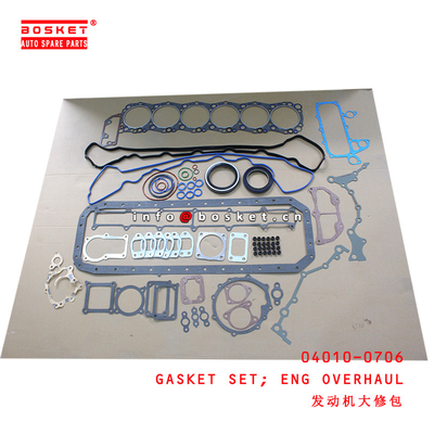 04010-0706 Engine Overhaul Gasket Set for ISUZU HINO J08C