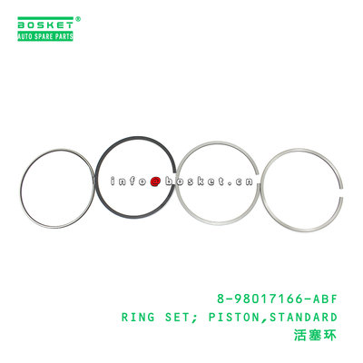 8-98017166-ABF RING SET; PISTON,STANDARD suitable for ISUZU 4HK1 6HK1 8980171660
