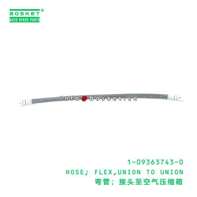 1-09363743-0 HOSE; FLEX,UNION TO UNION suitable for ISUZU 1093637430