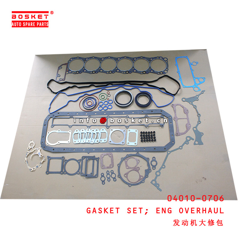 04010-0706 Engine Overhaul Gasket Set for ISUZU HINO J08C