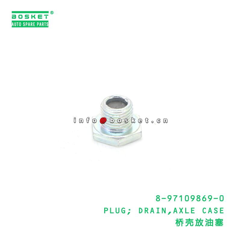 8-97109869-0 PLUG; DRAIN,AXLE CASE suitable for ISUZU 8971098690