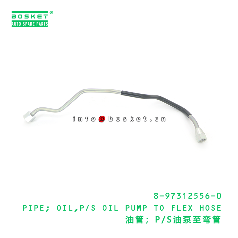 ISUZU 8973125560 Oil Pipe for Oil Pump to Flex Hose with Neutral Box Packaging